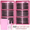 Natural DIY Eyelash Cluster Set