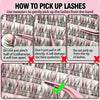 Natural DIY Eyelash Cluster Set