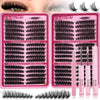 Natural DIY Eyelash Cluster Set